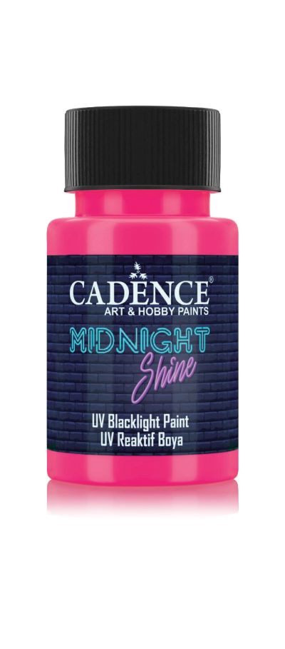 MIDNIGHT SHINE UV REAKTIF BOYA MS- 07 PEMBE 50 ML