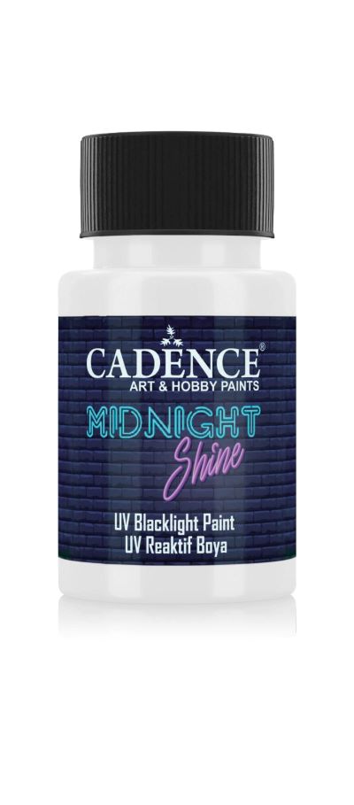 MIDNIGHT SHINE UV REAKTIF BOYA MS-01 MAVİ 50 ML