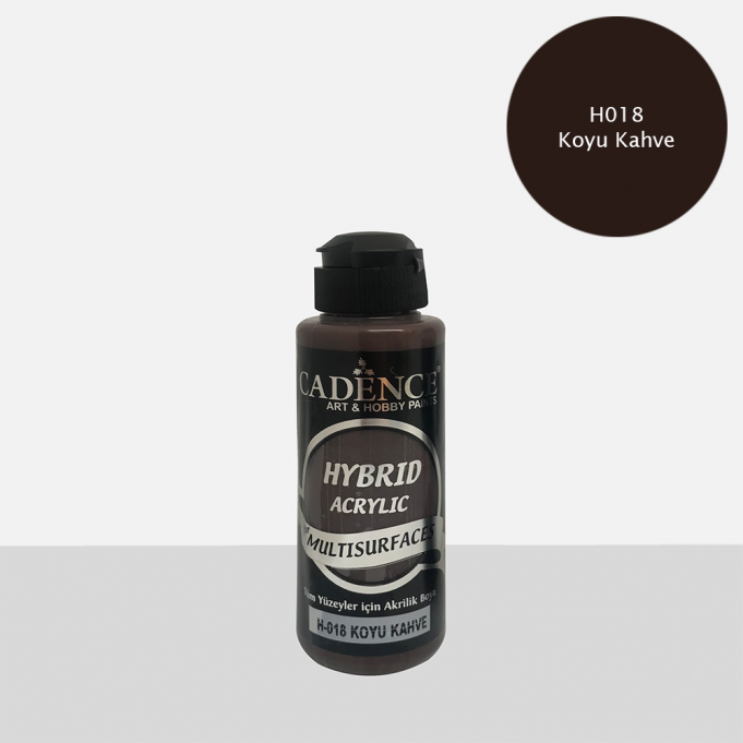 Koyu Kahve Cadence Multisurface Akrilik Boya H018 - 120 ML