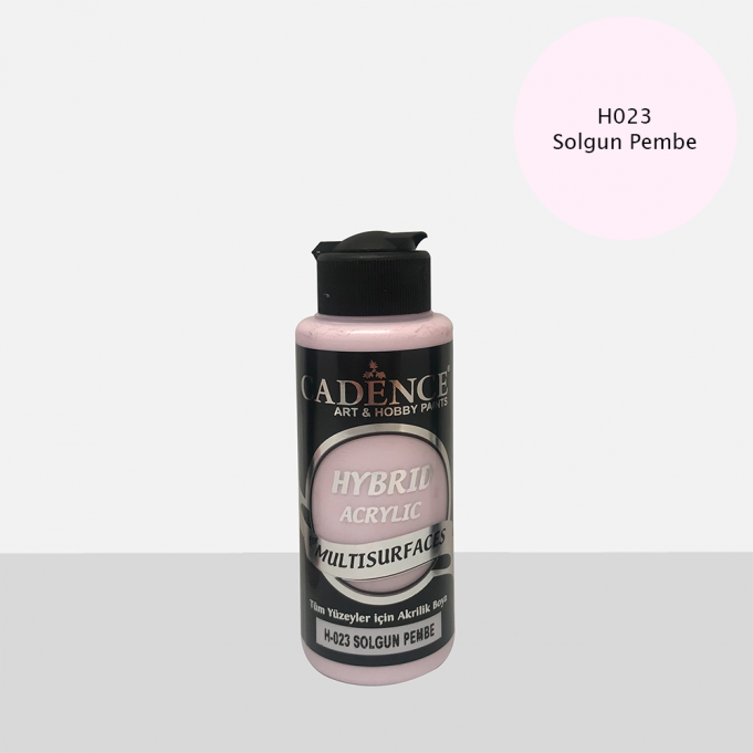 Cadence Hobi Boya | Solgun Pembe Renk | Lake Mobilya Boyası | Sanatsal Hobi Marketi 120, 500, 2LT