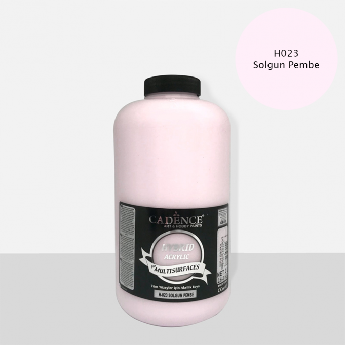 Cadence Hobi Boya | Solgun Pembe Renk | Lake Mobilya Boyası | Sanatsal Hobi Marketi 120, 500, 2LT