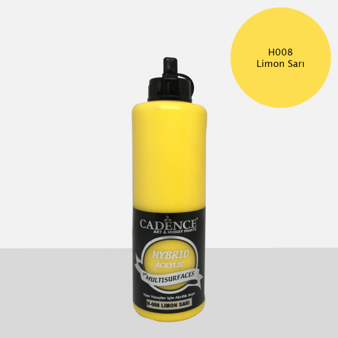 Limon Sarı Cadence Multisurface Akrilik Boya H008 - 500 ML