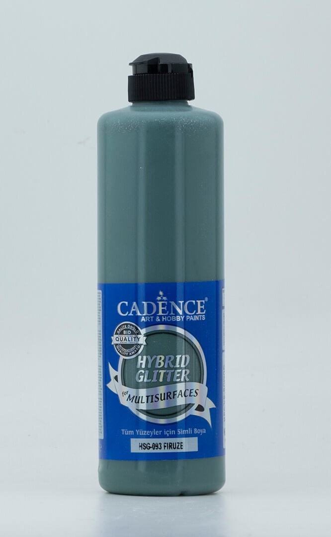 Firüze Cadence Multisurface Gümüş Simli Akrilik Boya HSG093 - 500 ML