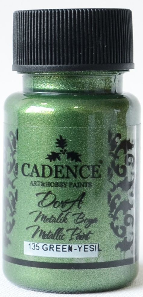 Dora Yeşil Cadence  Dora Metalik Boya 50ML(cc) 135