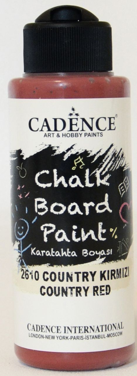 Country Kırmızı Cadence Kara Tahta Boyası 120ML 2610