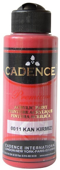 Cadence Akrilik Boya 120ML(cc) 0011 Kan Kırmızı