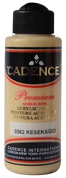 Cadence Akrilik Boya 120ML(cc) 0362 Kese Kağıdı