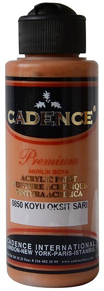 Cadence Akrilik Boya 120ML(cc) 0850 Koyu Oksit Sarı