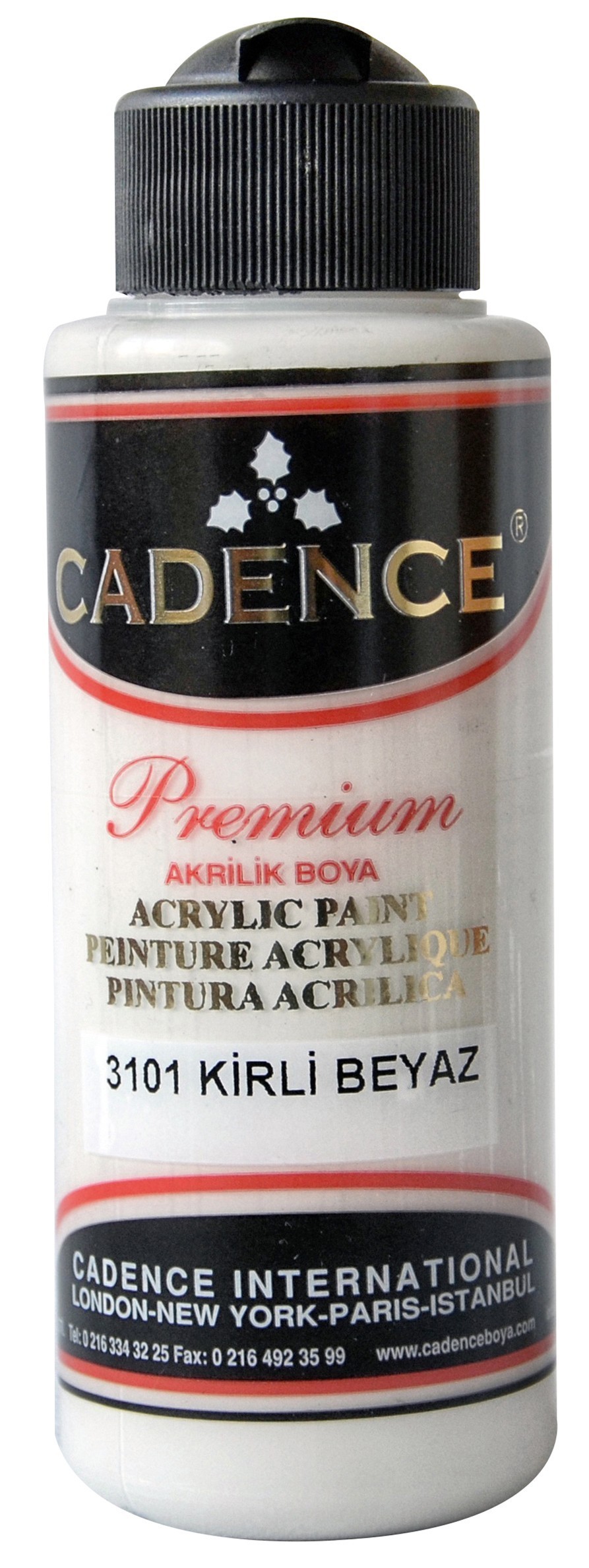 Cadence Akrilik Boya 120ML(cc) 3101 Kirli Beyaz