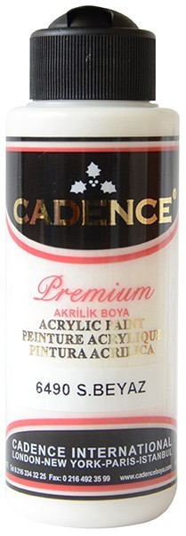 Cadence Akrilik Boya 120ML(cc) 6490 S.Beyaz fiyatları