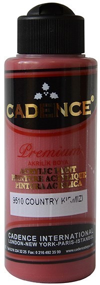 Cadence Akrilik Boya 120ML(cc) 9510 Country Kırmızı