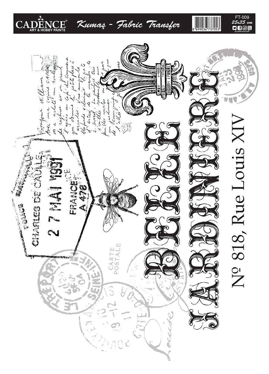 Cadence Kumaş Transfer 25x35 KT-09