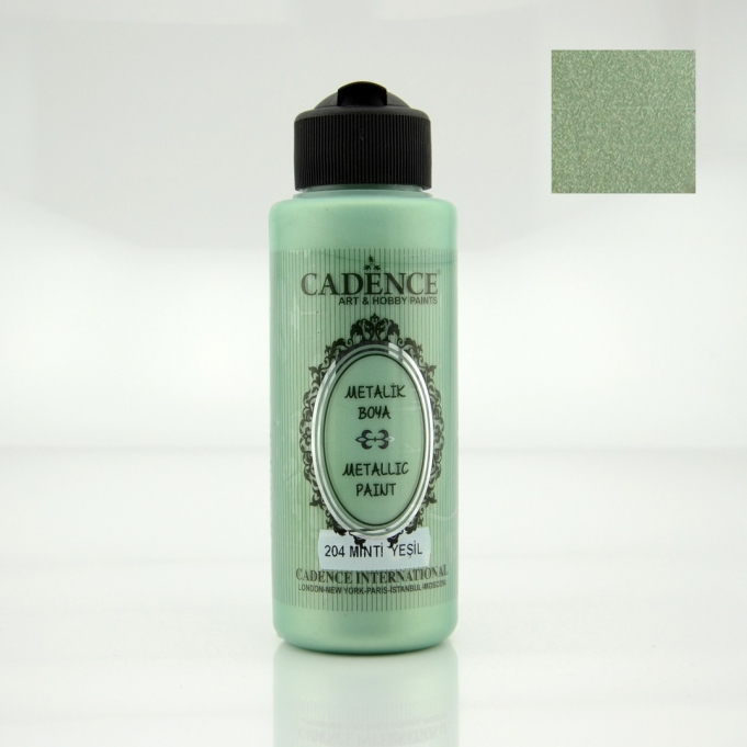 Mint Yeşili  Metalik Rengi Boya 120ML Cadence