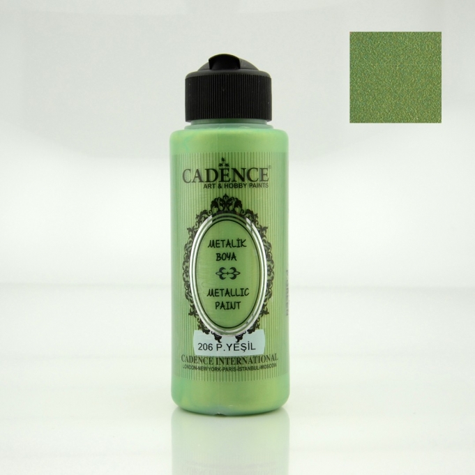 Pastel Yeşili Rengi Cadence Metalik Boya 120ML (206)