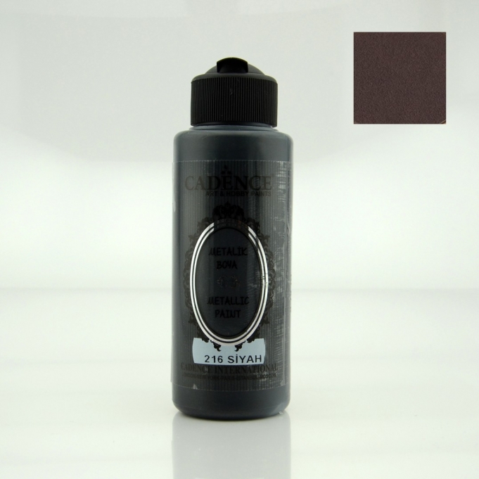 Siyah Rengi Metalik Boya 120ML Cadence