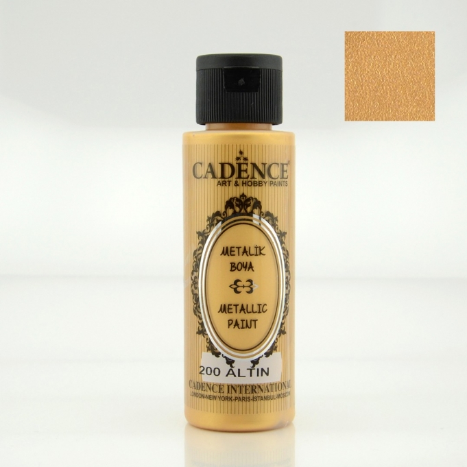 Altın Rengi Metalik Boya 70ML | Cadence  Metalik Boya Fiyatları | Cadence Boya Satın Al