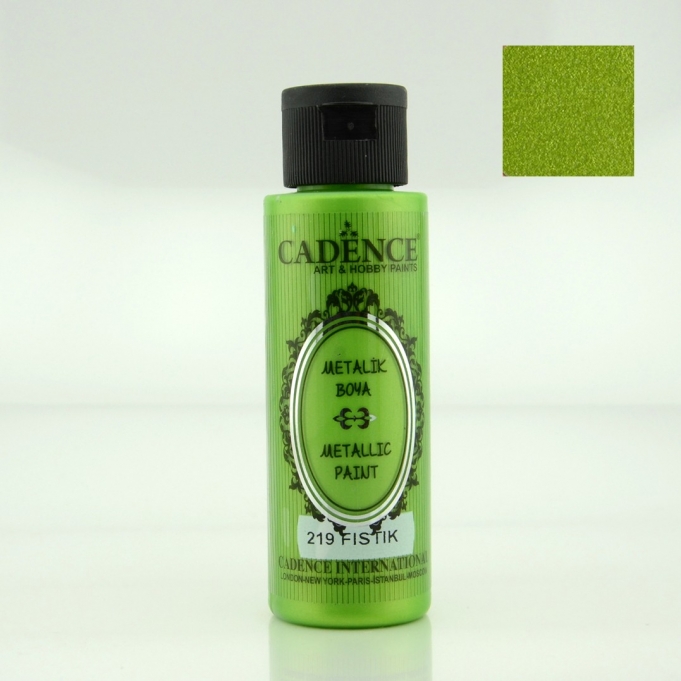 Fıstık Yeşili Rengi Cadence Metalik Boya 70ML (219)