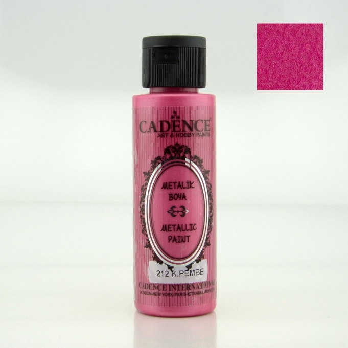 Koyu Pembe Rengi Cadence Metalik Boya 70ML (212)