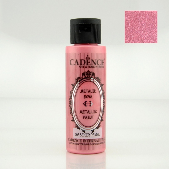 Şeker Pembe Rengi Cadence Metalik Boya 70ML (207)