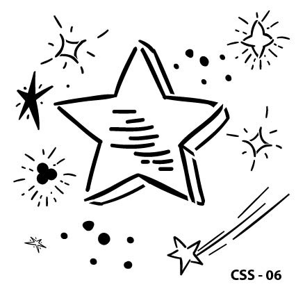 Yıldız Çocuk Stencil CSS-06  ( 25 x 25 )