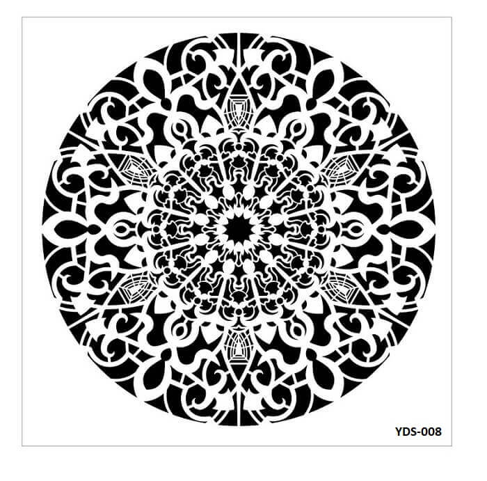 Cadence Dantel Stencil Kenarlıklı YDS-08 (35x35)