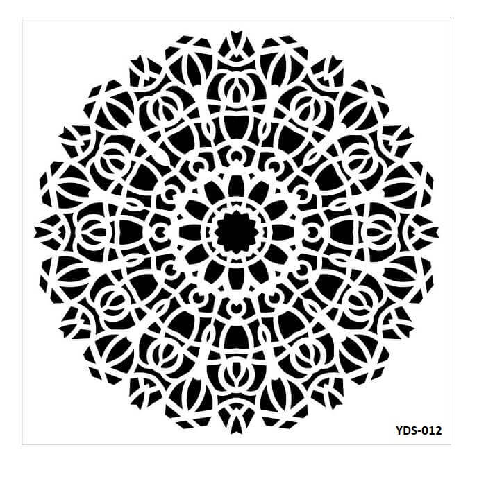 Cadence Dantel Stencil Kenarlıklı YDS-12 (35x35)