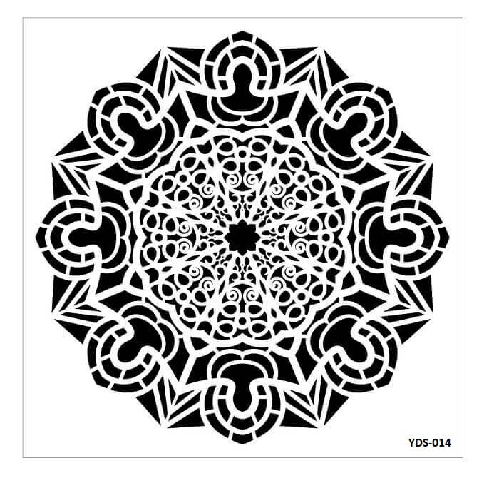 Cadence Dantel Stencil Kenarlıklı YDS-14 (35x35)