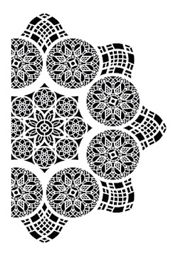 Cadence Dekoratif Stencil DC-15 ( 25 x 35 )