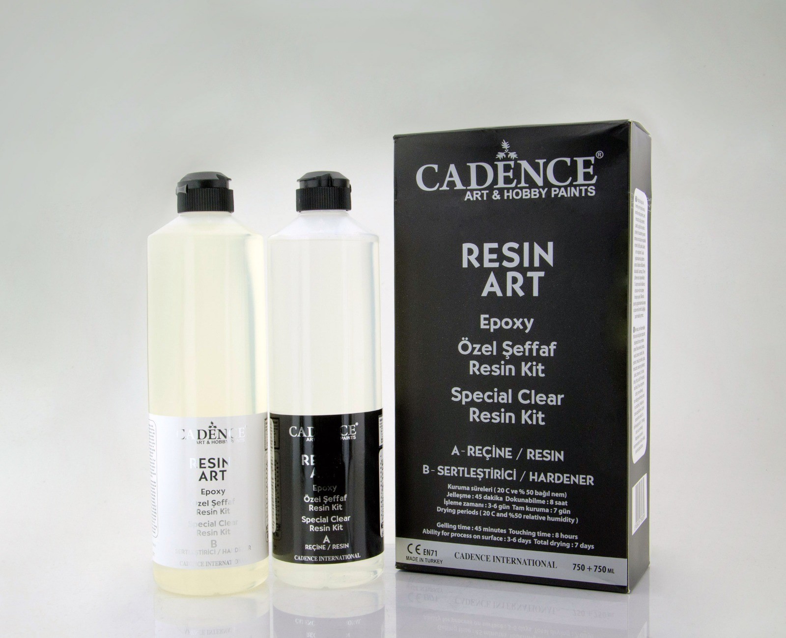 Cadence Resin Art Şeffaf Epoksi Takım 750 ML