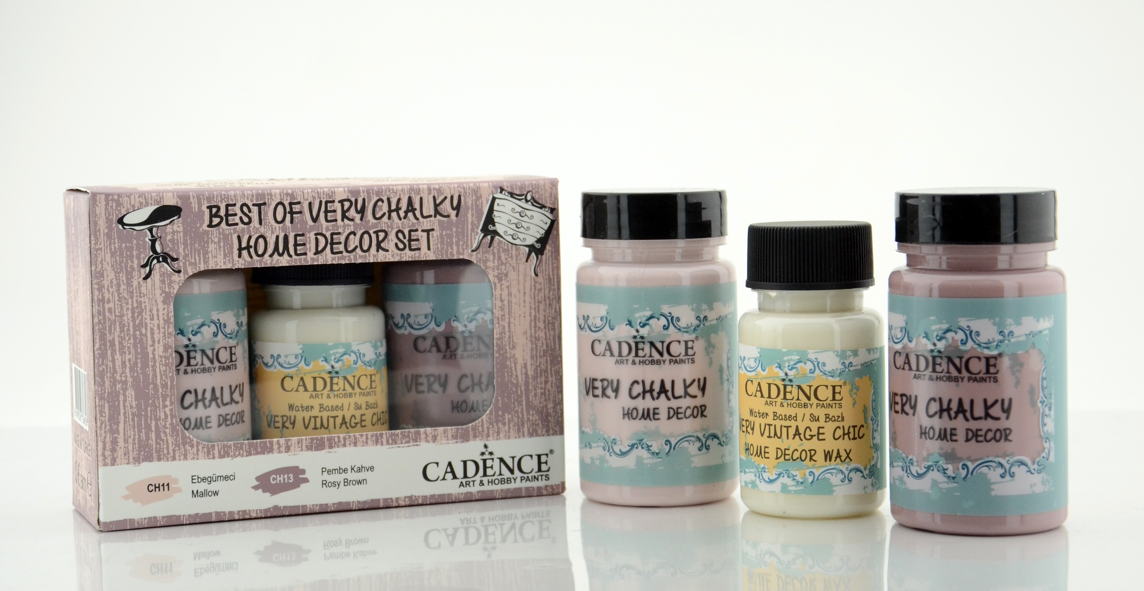 Ebegümeci ve Pembe Kahve Cadence Very Chalky Set 6- CH11-CH13