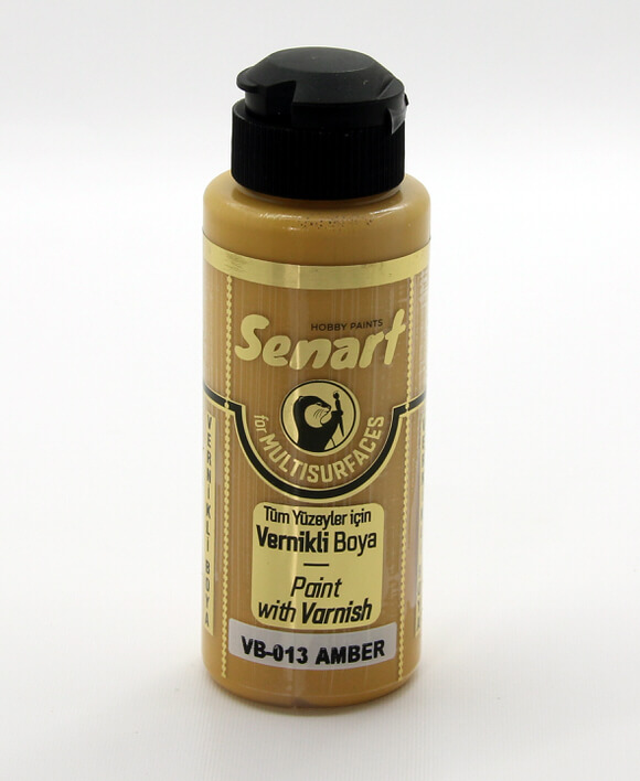 Amber Senart Vernikli Boya 120 ML VB013 - akrilik vernikli boya- vernikli