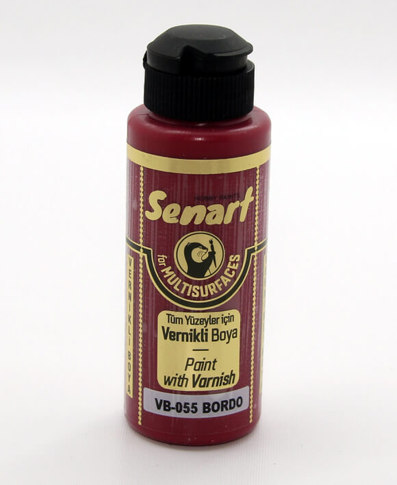 Bordo Senart Vernikli Boya 120 ML VB055 fiyatları