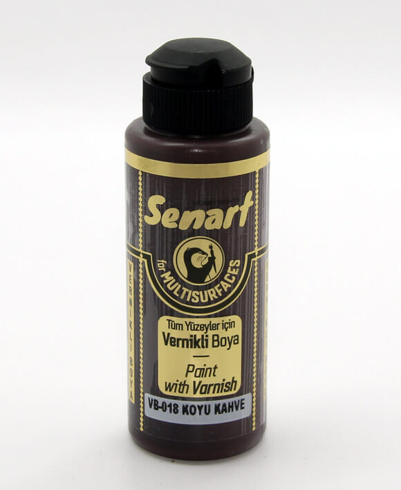 Koyu Kahve Senart Vernikli Boya 120 ML VB018