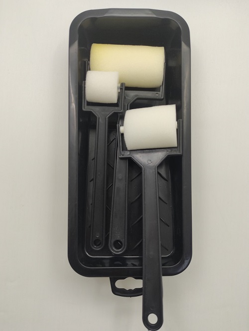 Boyama Set 1 -  Rulo Tava 2 No + 3'lü  PLASTİK Sünger Rulo Set