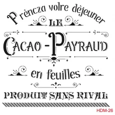 Cadence Home Dekor Stencil HDM026 ( 25 x 25 )